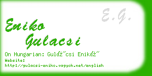 eniko gulacsi business card